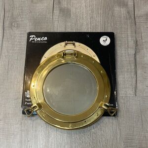 Vintage Penco Brass Porthole Mirror | NOS | Box and Original Hardware